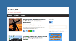 Desktop Screenshot of lagaceta.montehermoso.com.ar